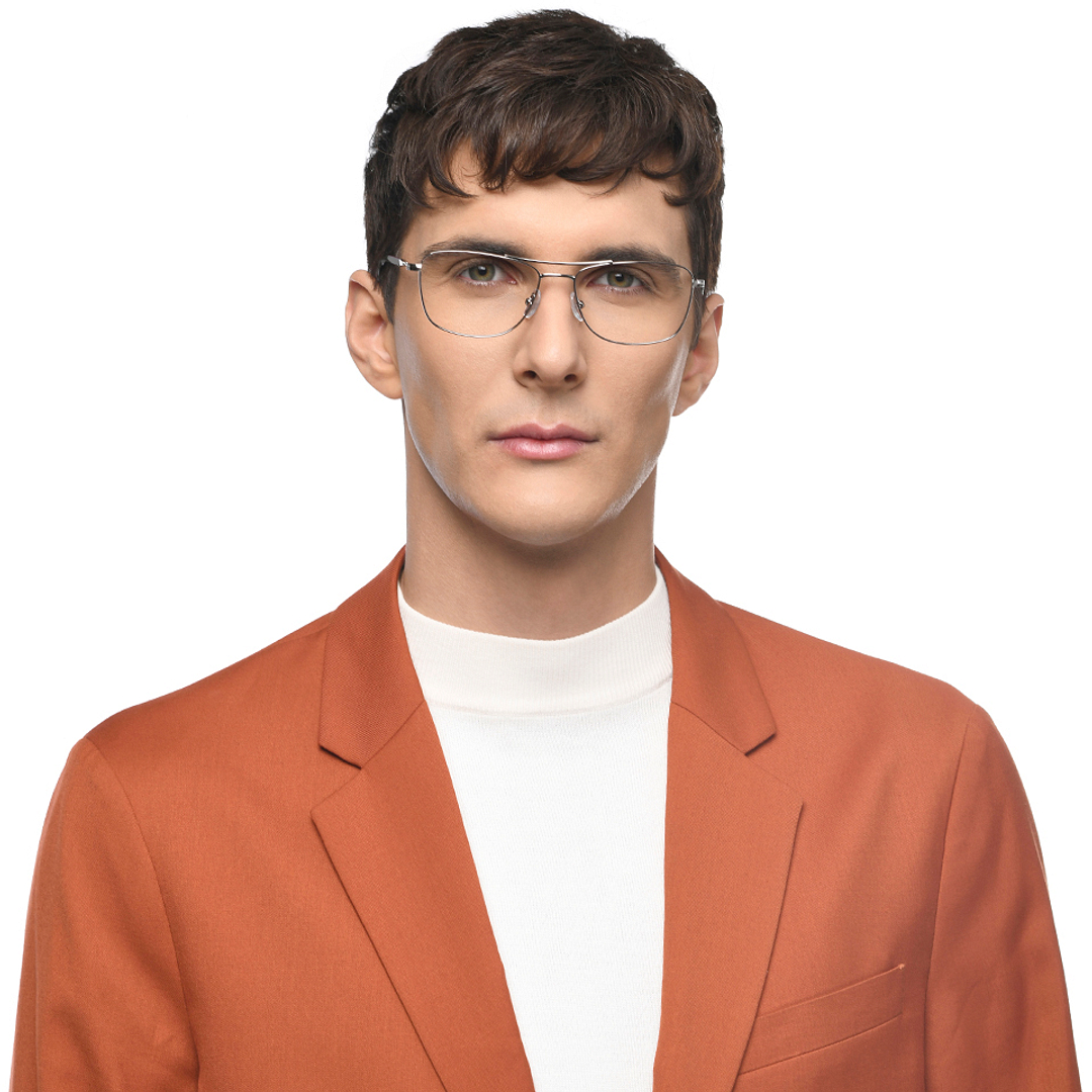 John Jacobs Online Silver Full Rim Square right side