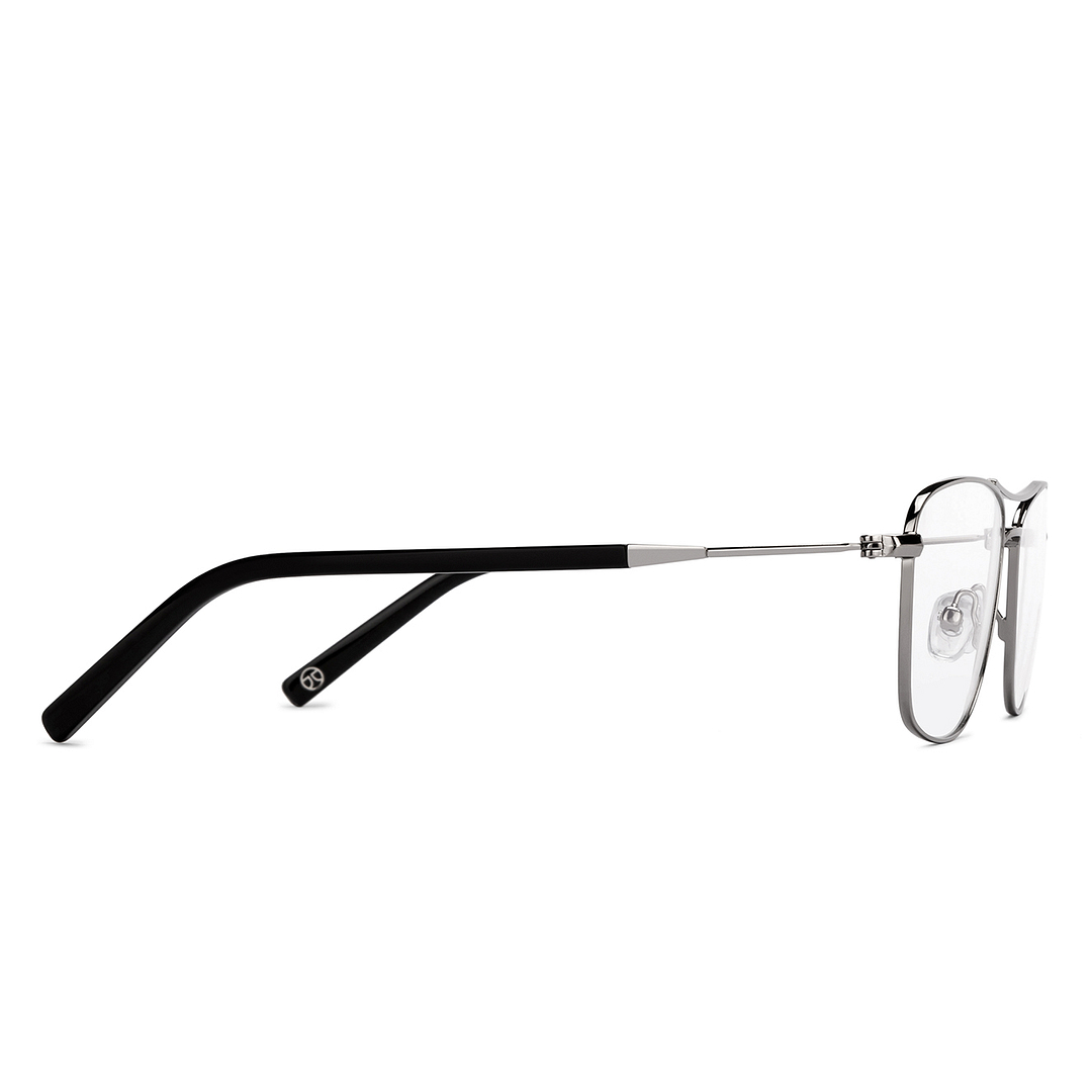 John Jacobs Online Silver Full Rim Square left side
