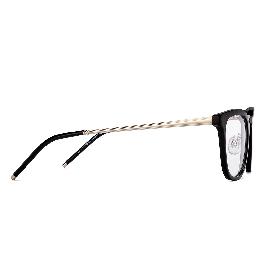 John Jacobs Silver Full Rim Square left side