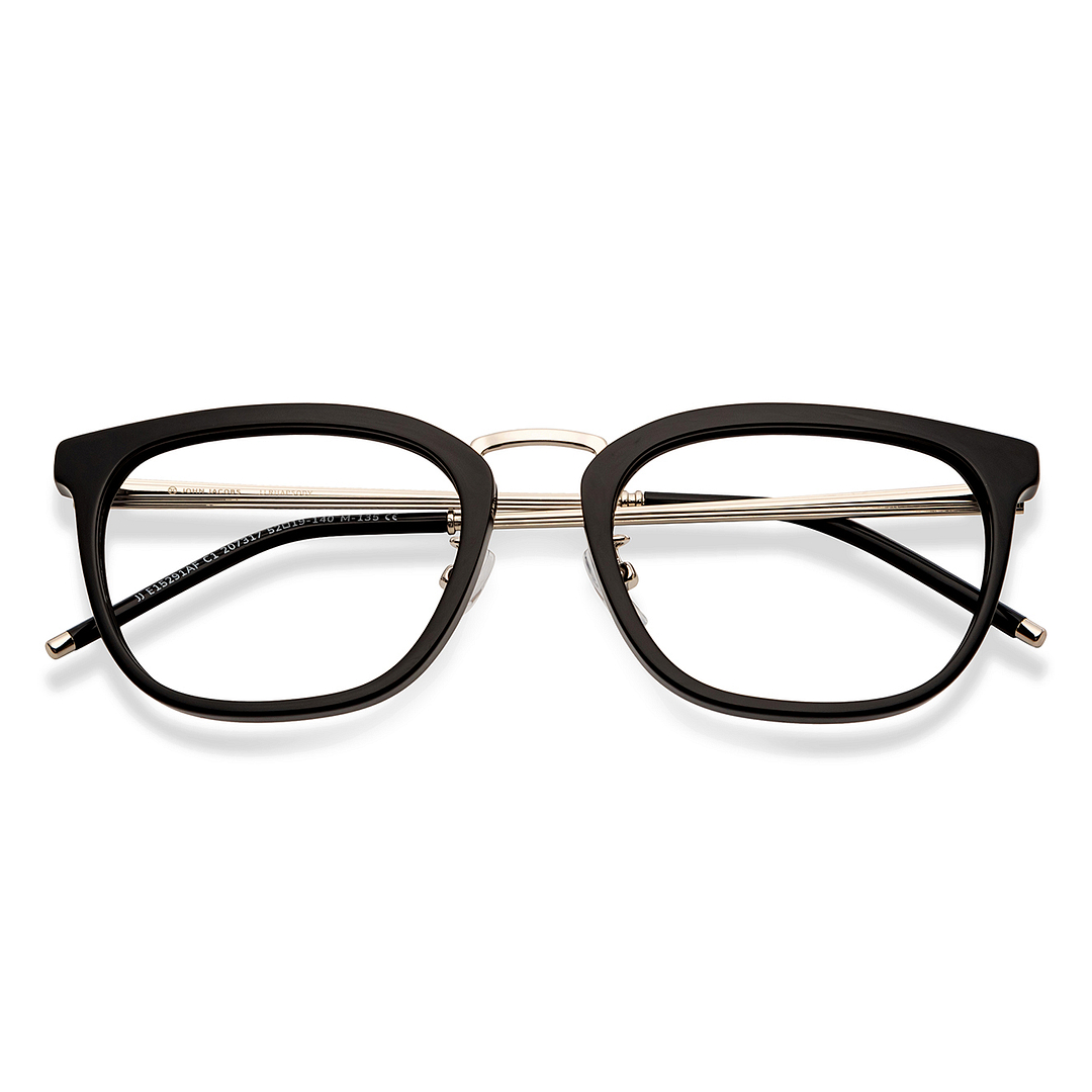 John Jacobs Silver Full Rim Square left side