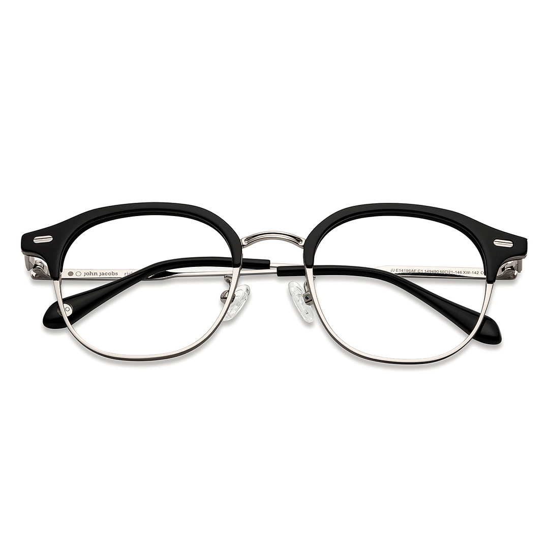 John Jacobs Online Silver Full Rim Round left side