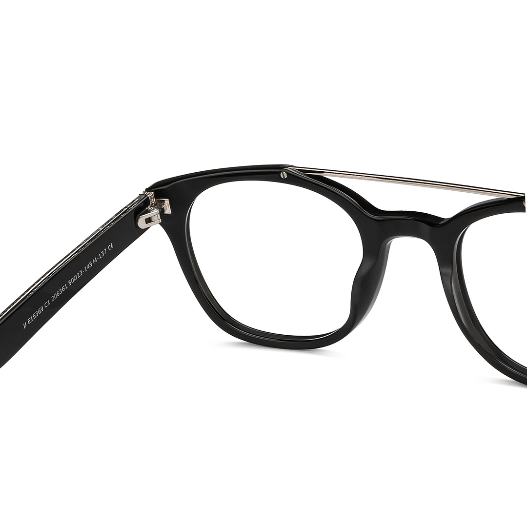 John Jacobs Online Silver Full Rim Square right side