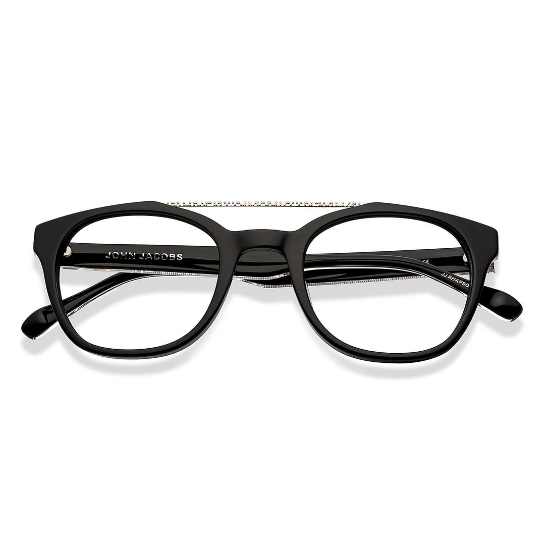 John Jacobs Online Silver Full Rim Square left side