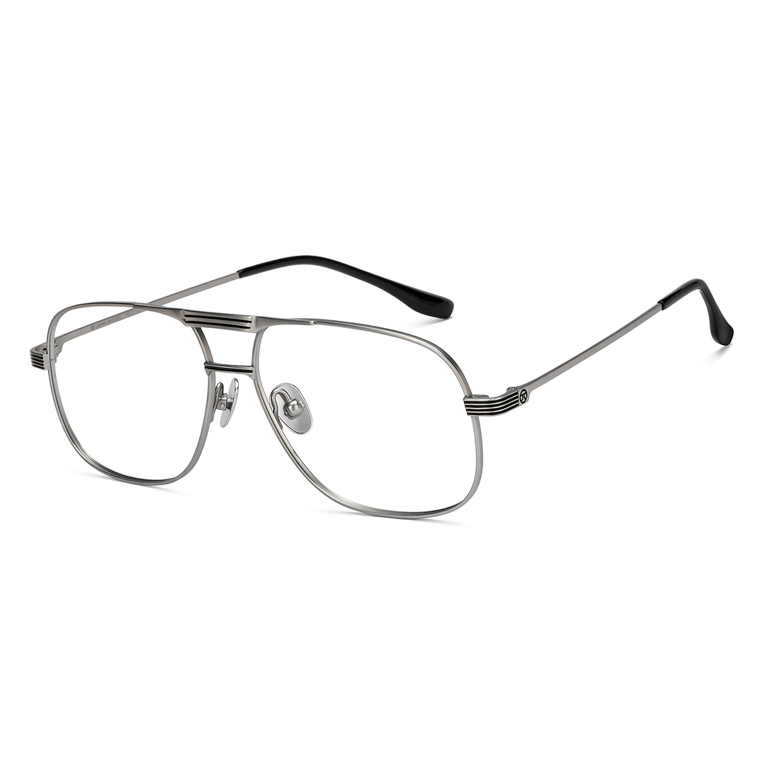 John Jacobs Silver Full Rim Aviator right side