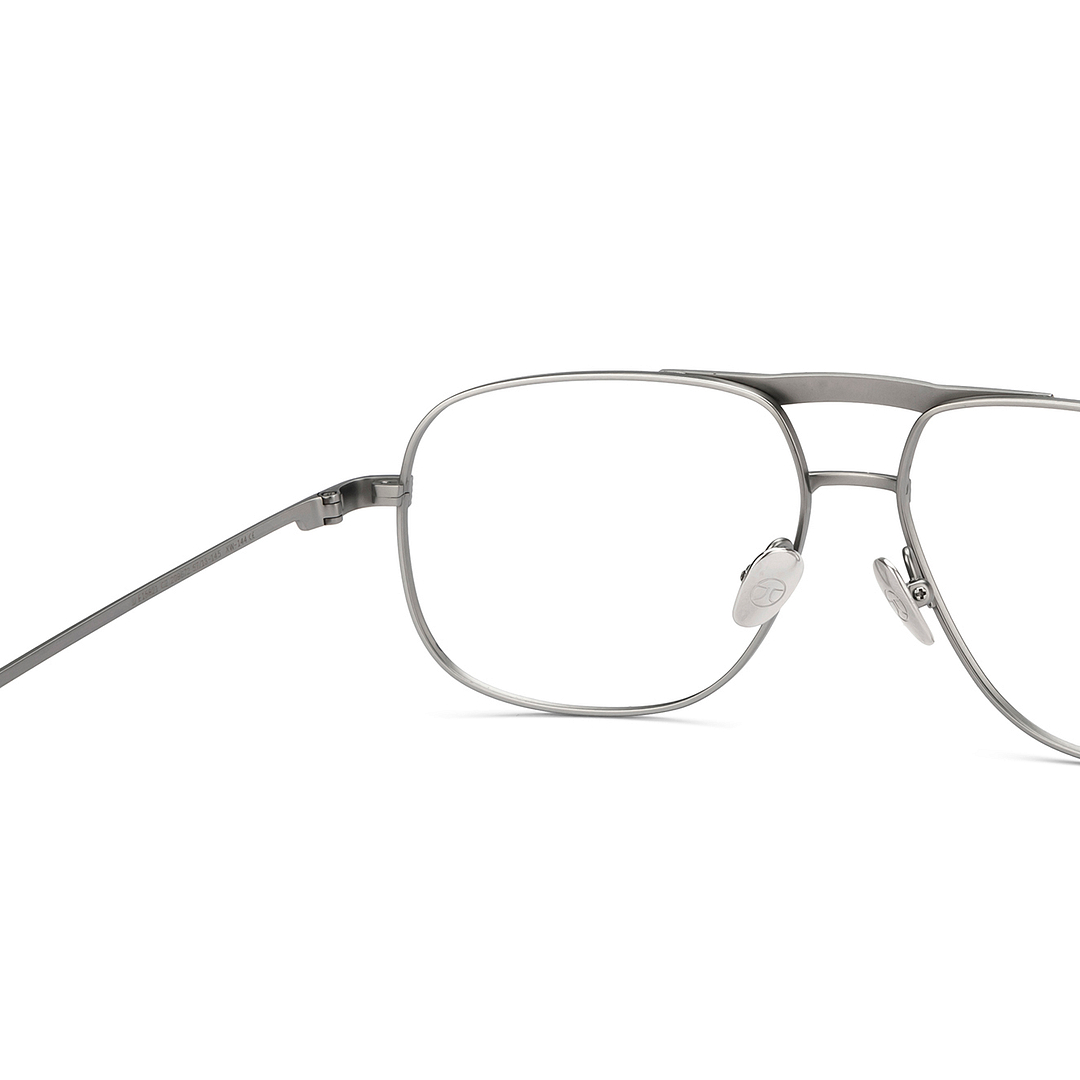 John Jacobs Silver Full Rim Aviator right side