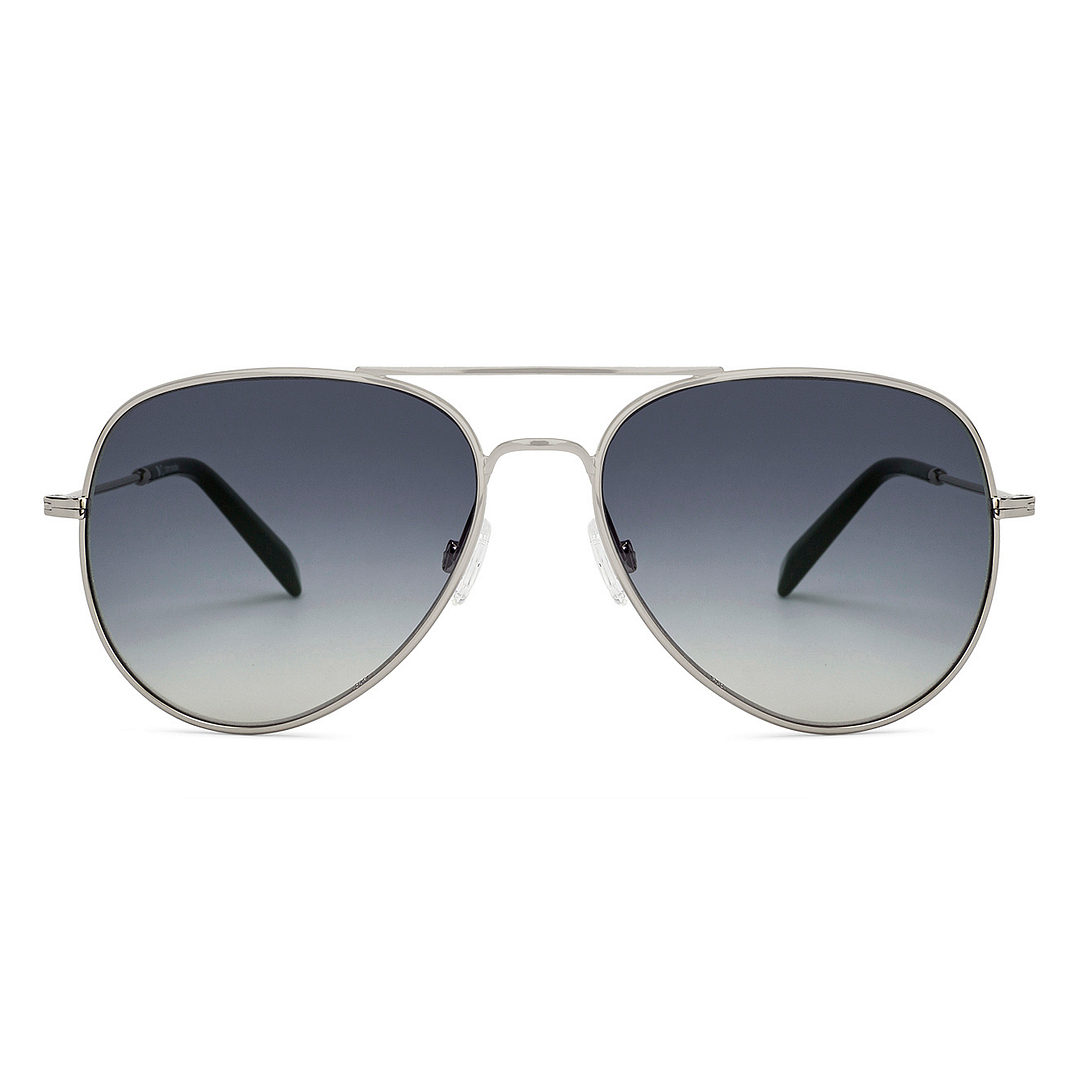 John Jacobs Silver Full Rim Aviator left side