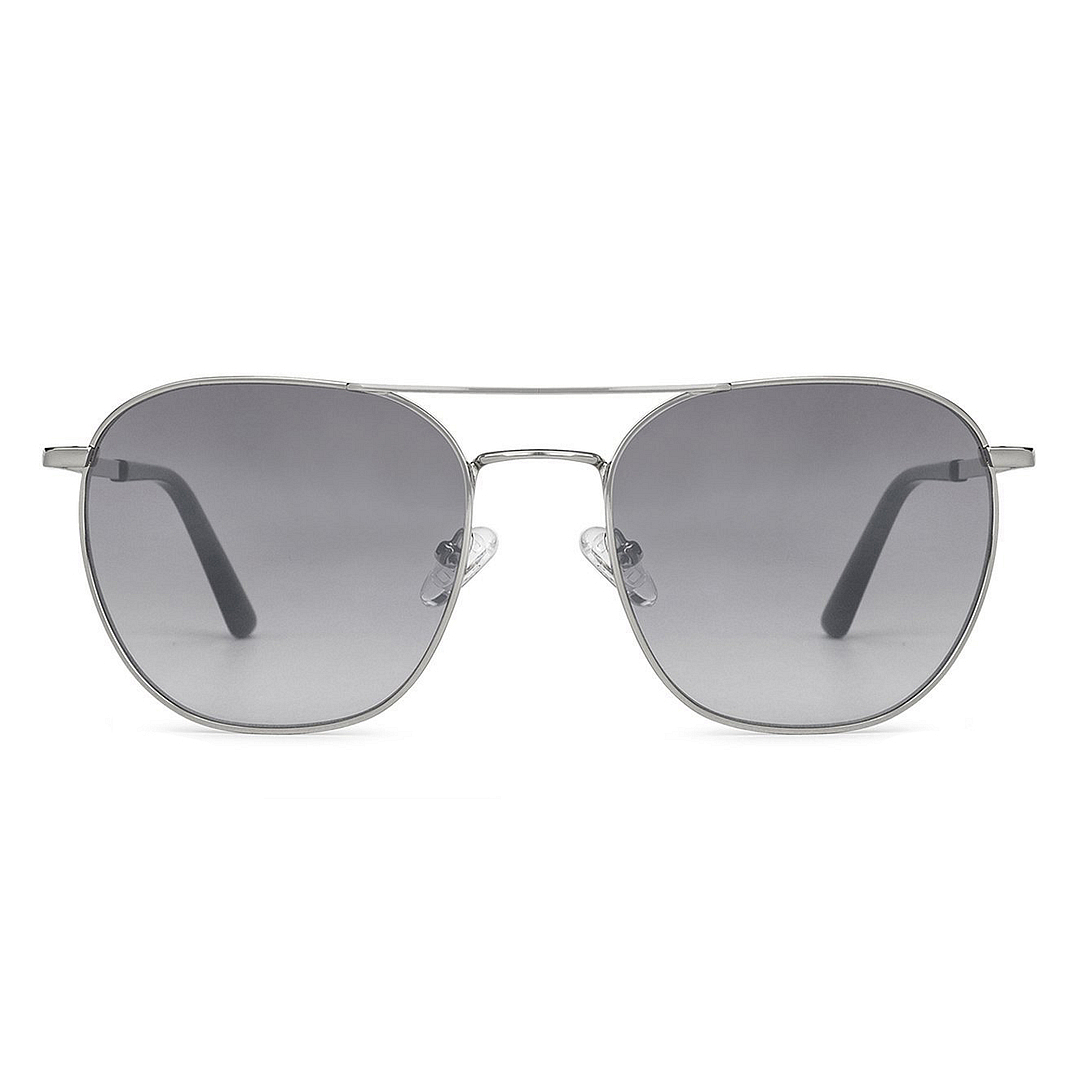 John Jacobs Silver Full Rim Aviator left side
