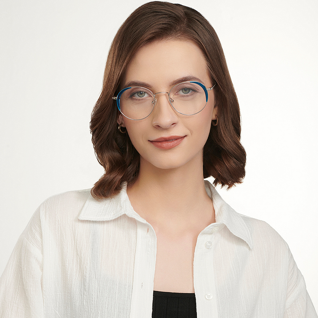 John Jacobs Online Silver Full Rim Round right side