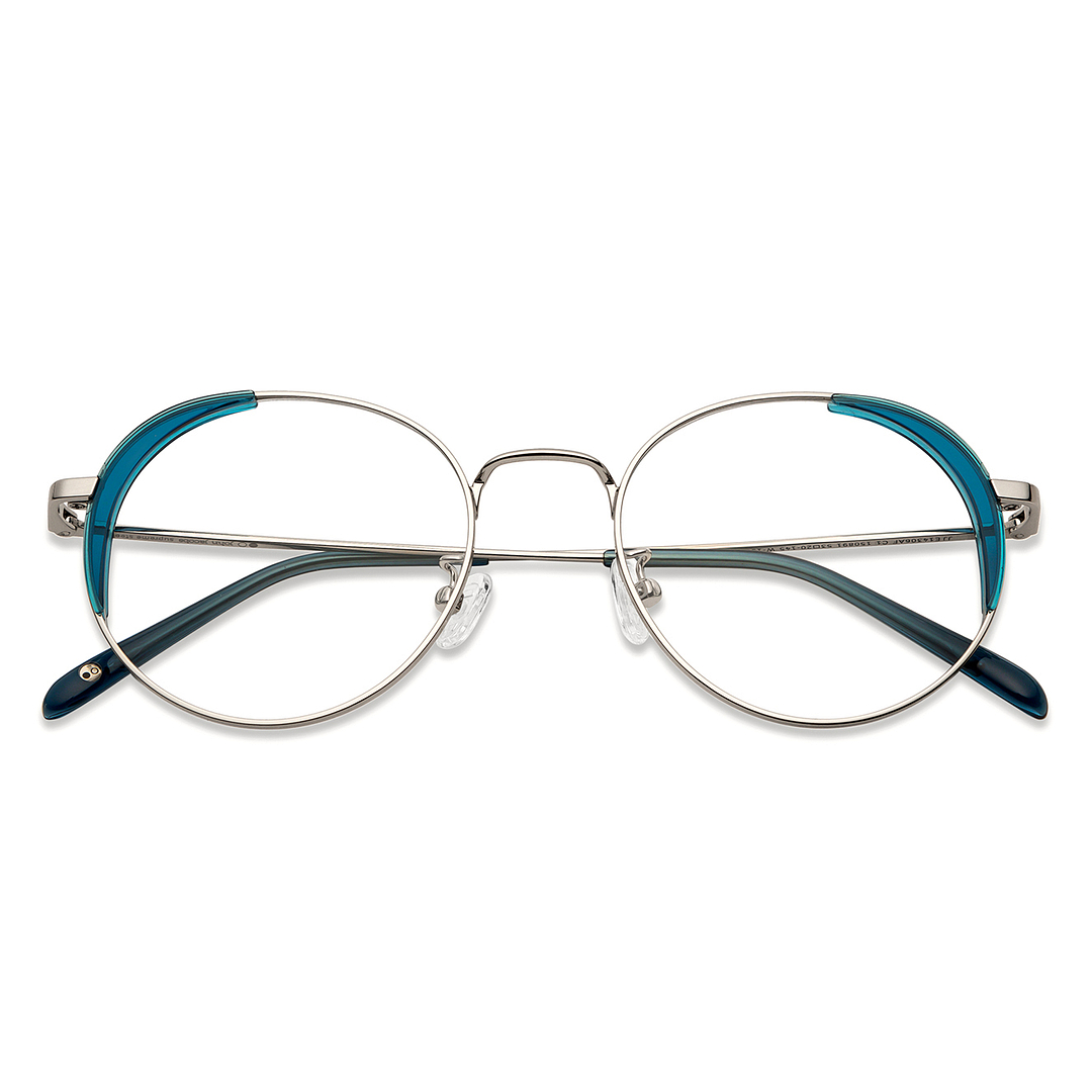 John Jacobs Online Silver Full Rim Round left side
