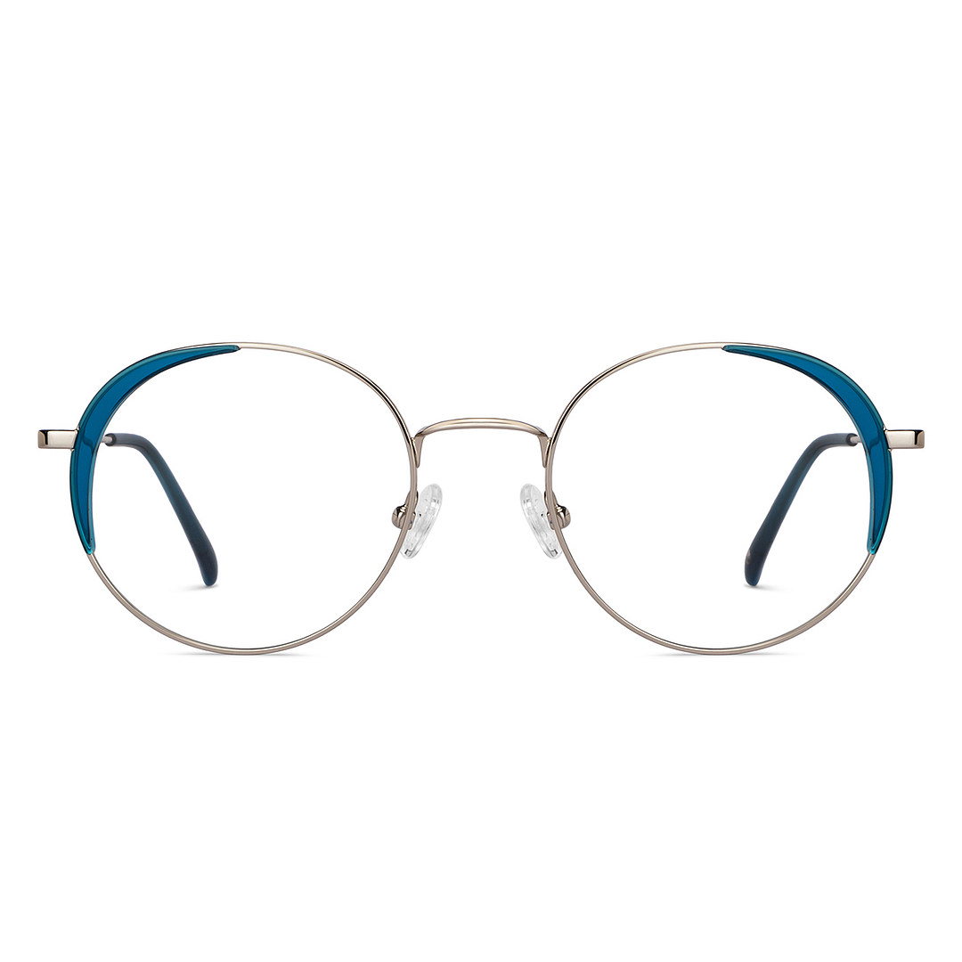 John Jacobs Silver Full Rim Round left side