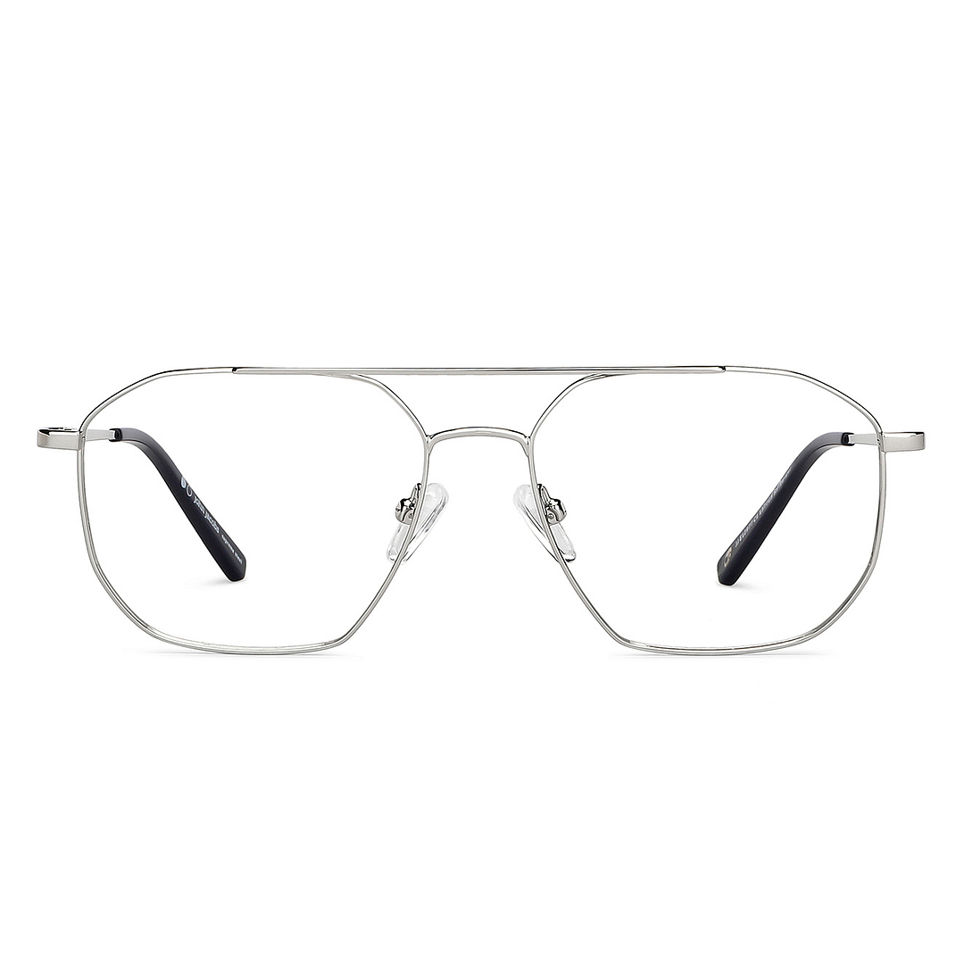 John Jacobs Online Silver Full Rim Square right side