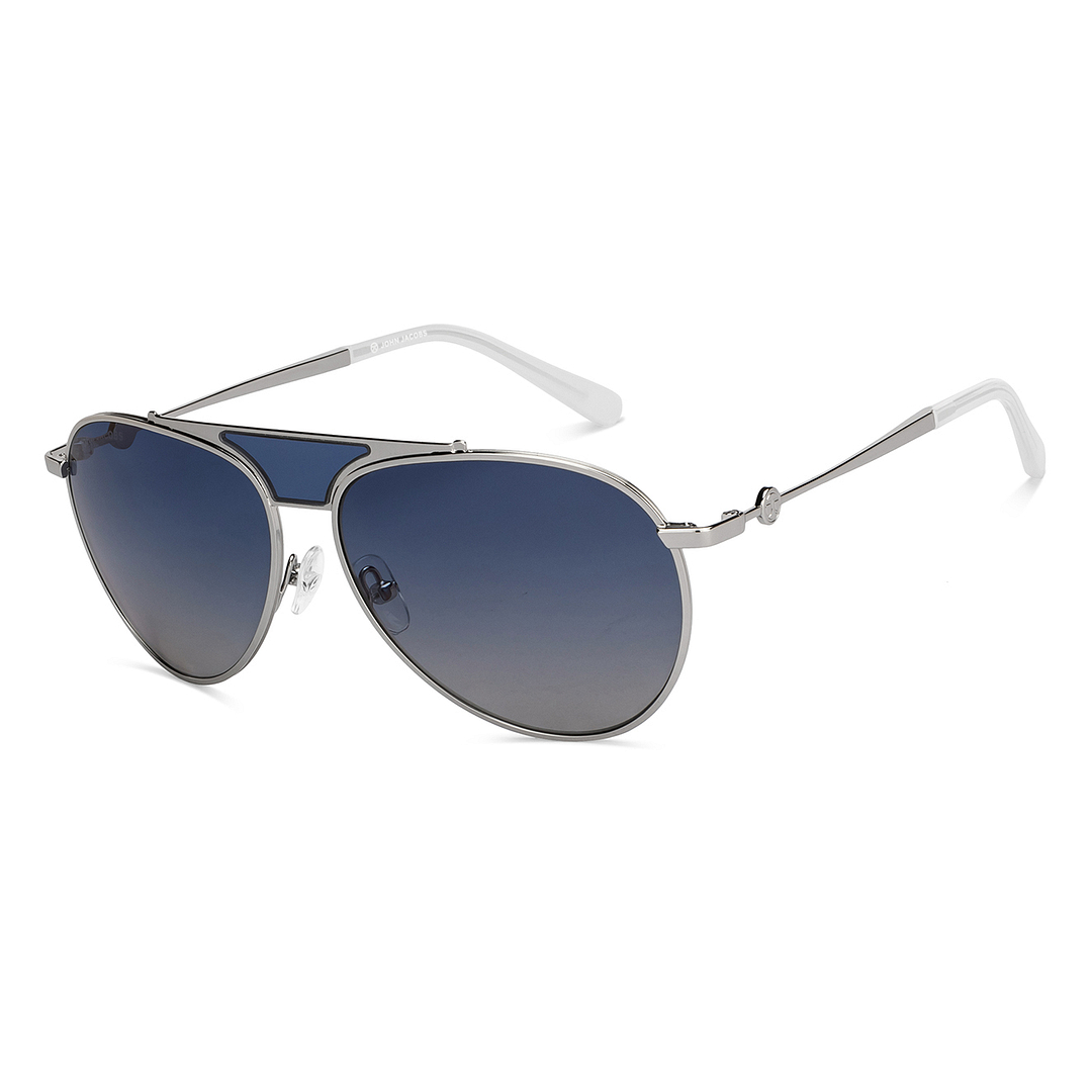 John Jacobs Silver Full Rim Aviator right side