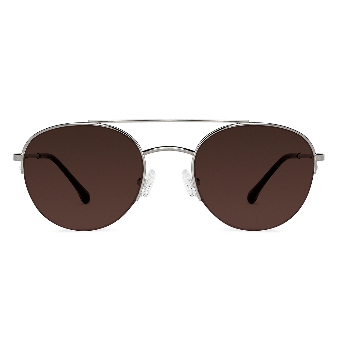 John Jacobs Online Silver Half Rim Round right side