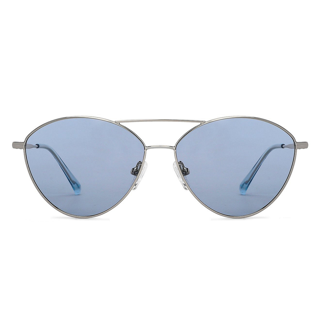 John Jacobs Silver Full Rim Cat Eye left side