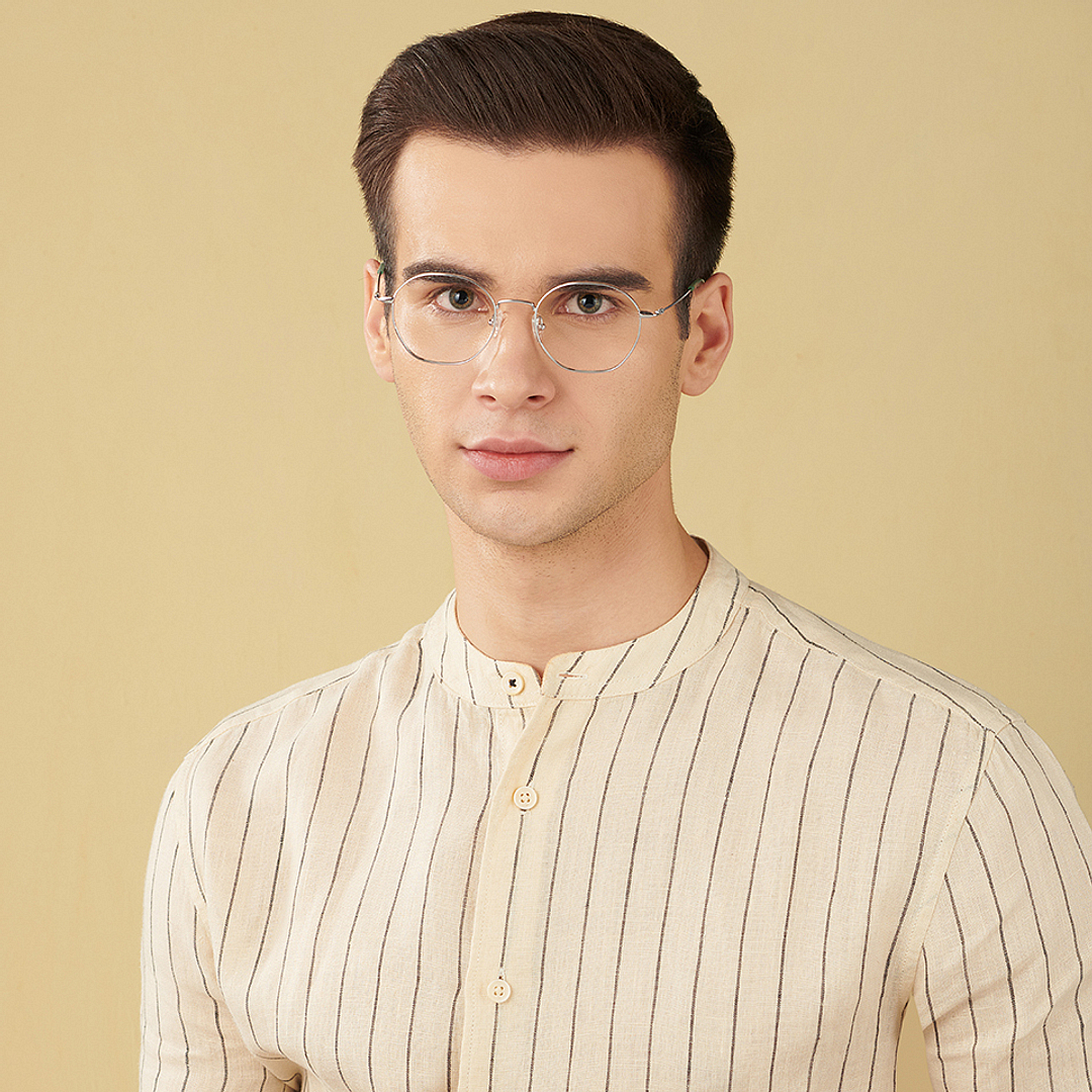 John Jacobs Online Silver Full Rim Round right side