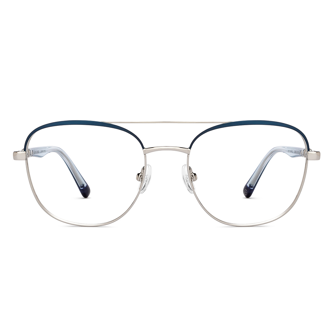 John Jacobs Online Silver Full Rim Square left side