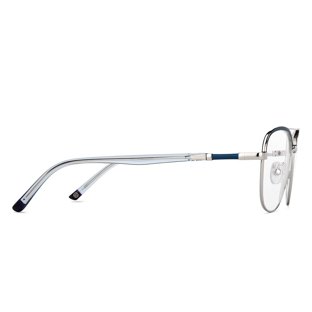 John Jacobs Online Silver Full Rim Square left side