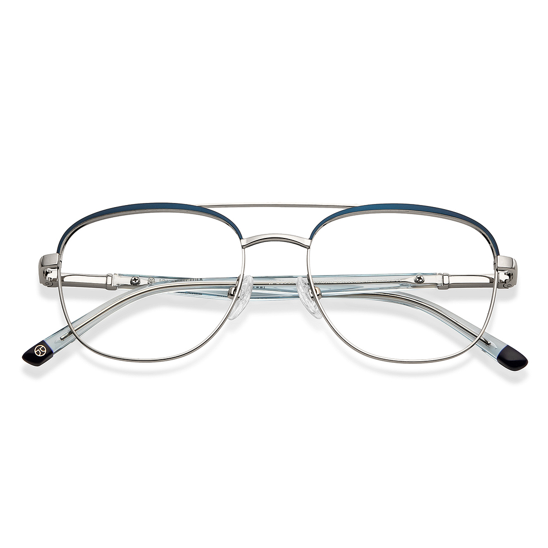 John Jacobs Online Silver Full Rim Square left side