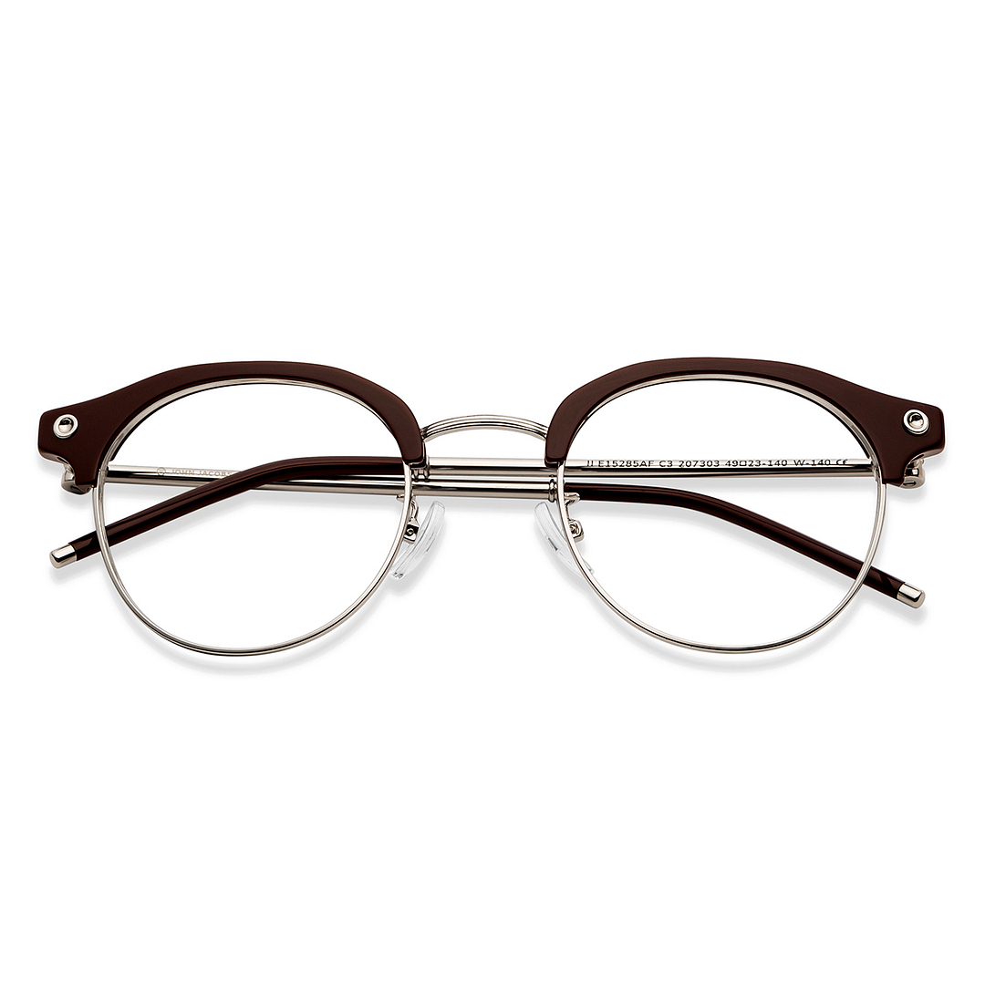 John Jacobs Online Silver Full Rim Round left side