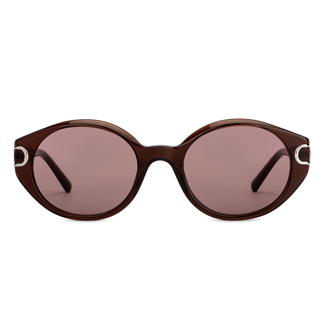 John Jacobs Online Light Brown Full Rim Round left side