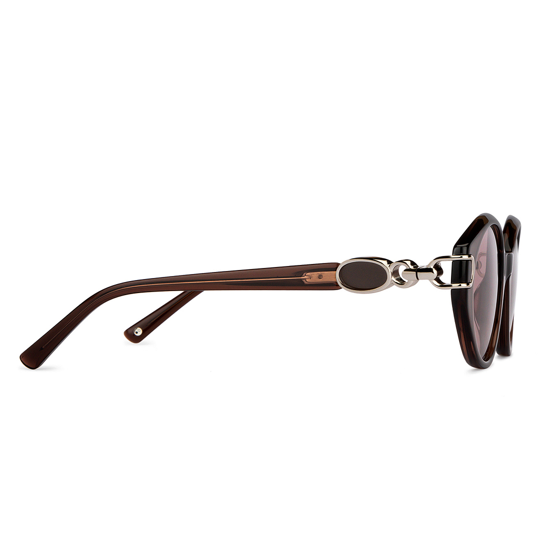 John Jacobs Online Light Brown Full Rim Round left side