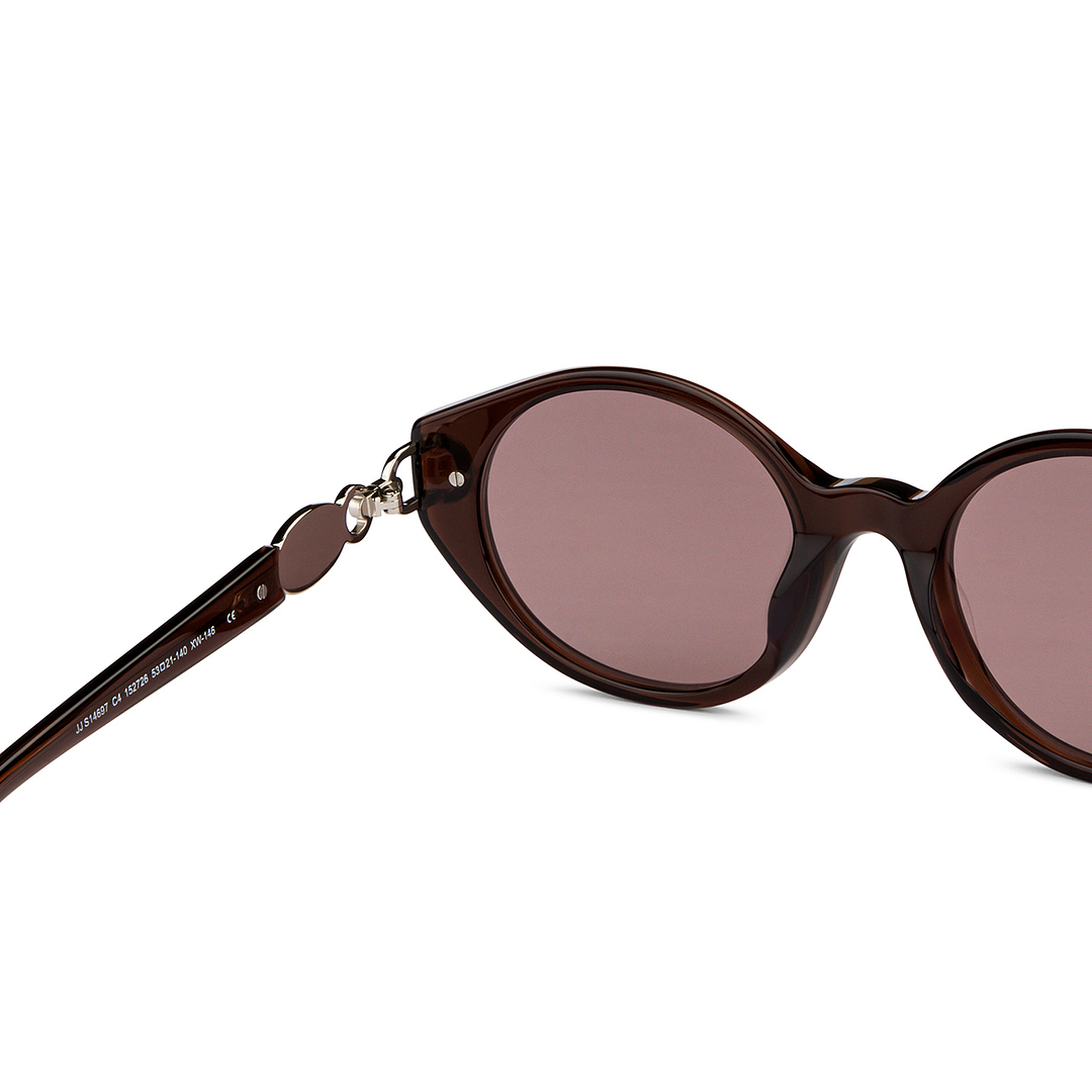 John Jacobs Online Light Brown Full Rim Round right side