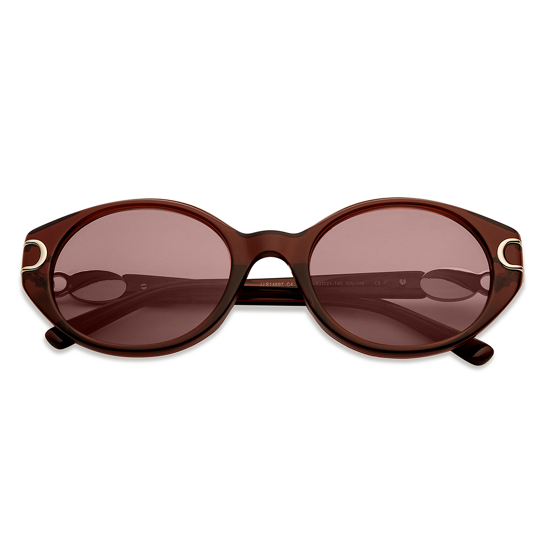 John Jacobs Online Light Brown Full Rim Round left side