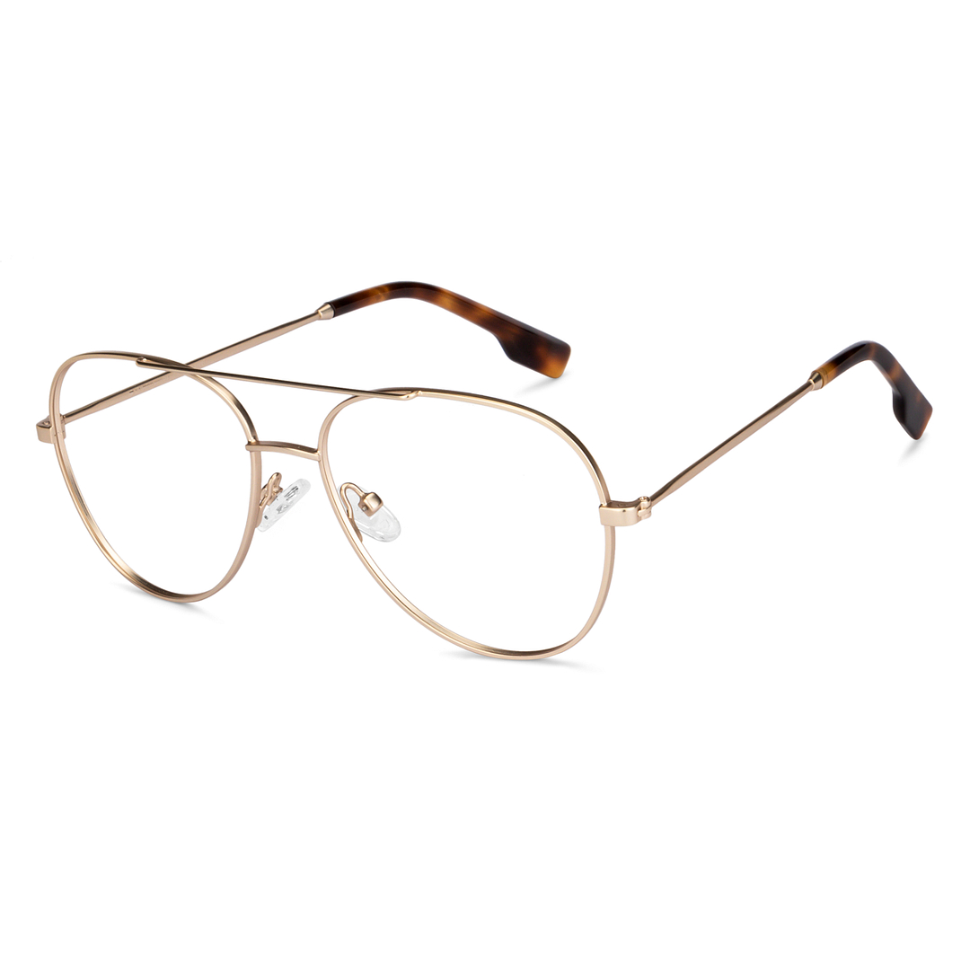 John Jacobs Online Gold Full Rim Aviator right side