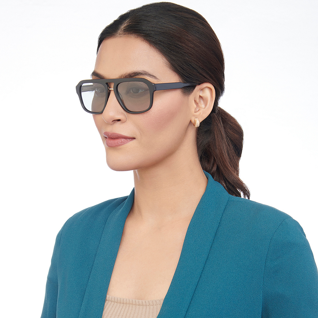 John Jacobs Online Black Full Rim Square right side