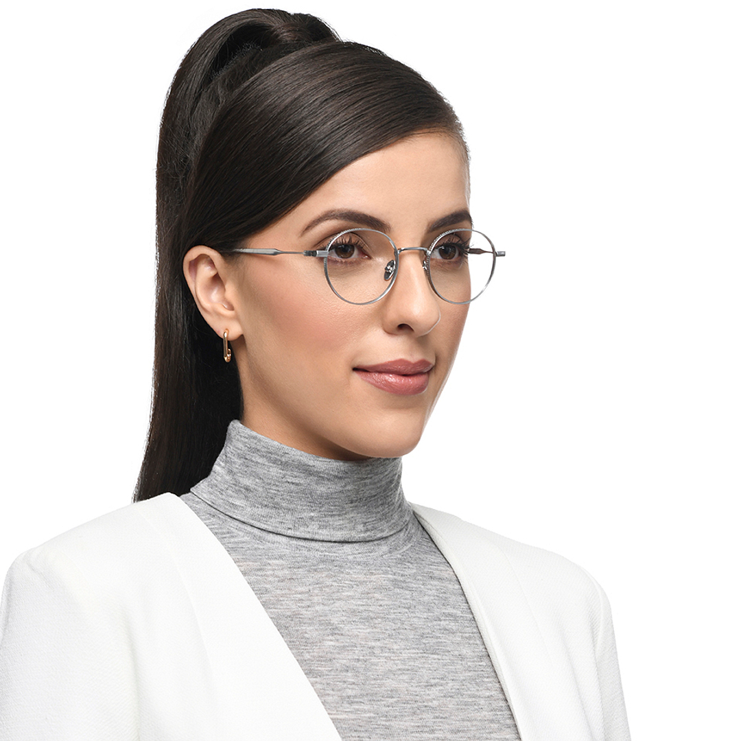 John Jacobs Silver Full Rim Round right side