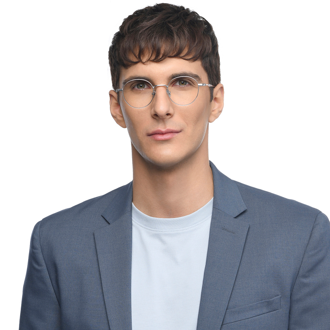 John Jacobs Silver Full Rim Round right side