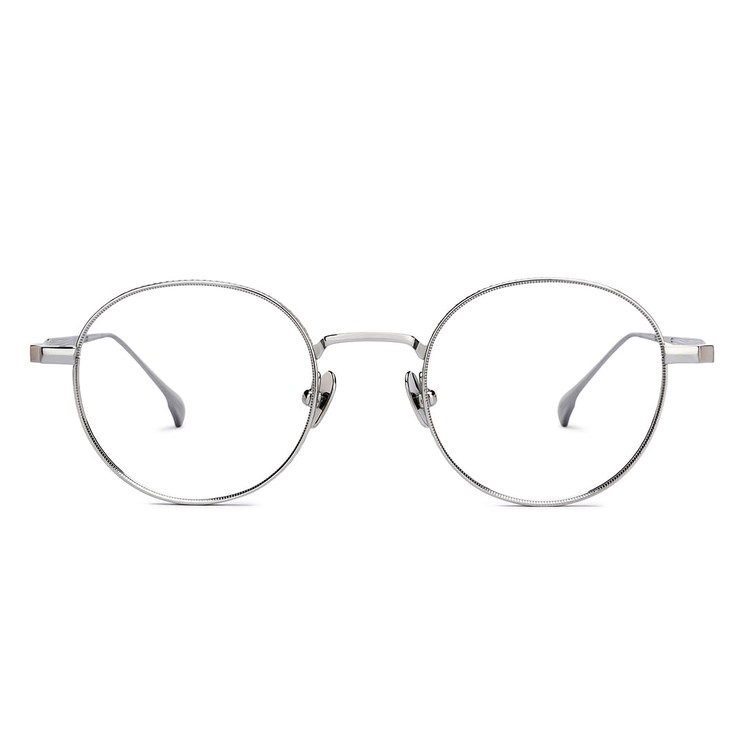 John Jacobs Silver Full Rim Round left side