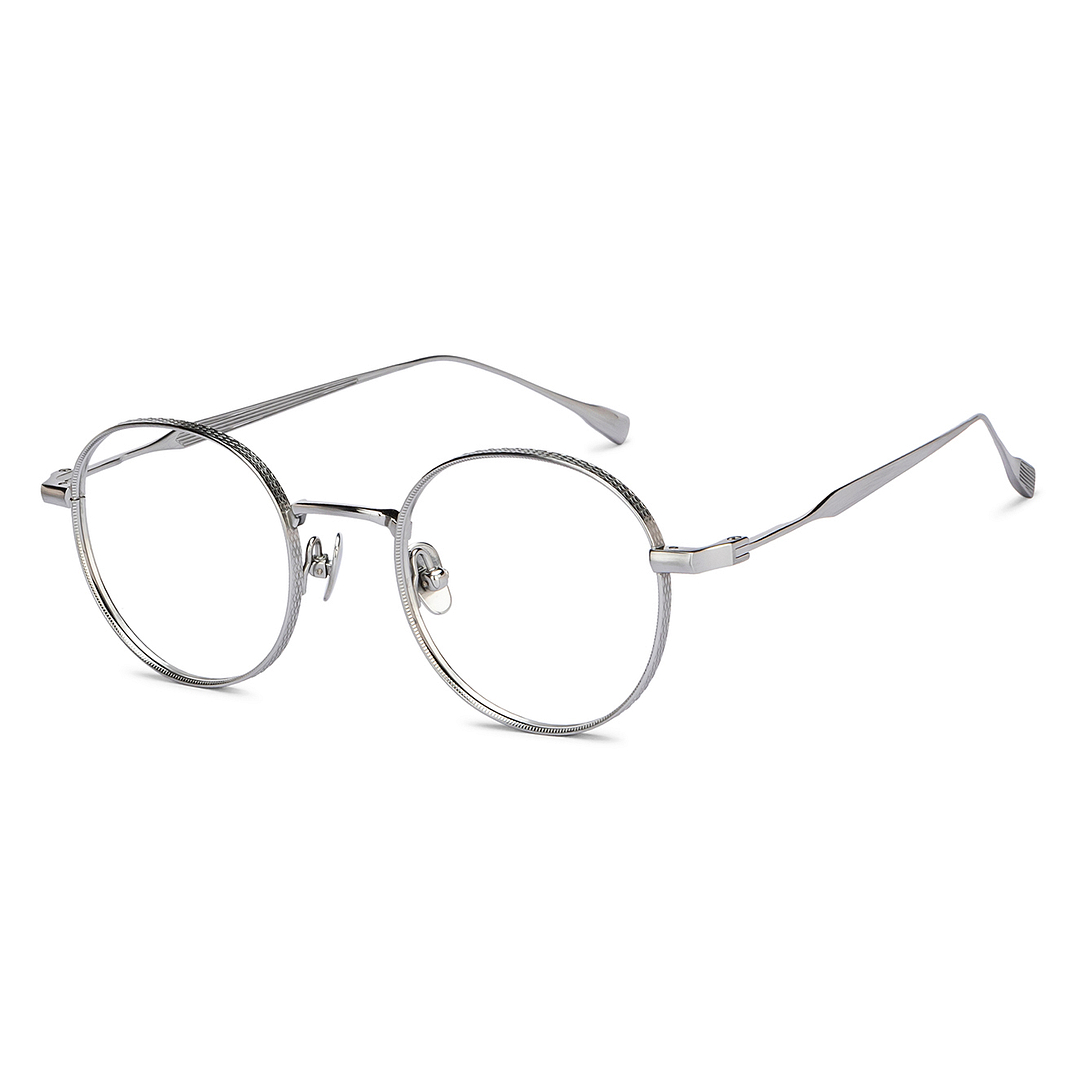 John Jacobs Silver Full Rim Round right side