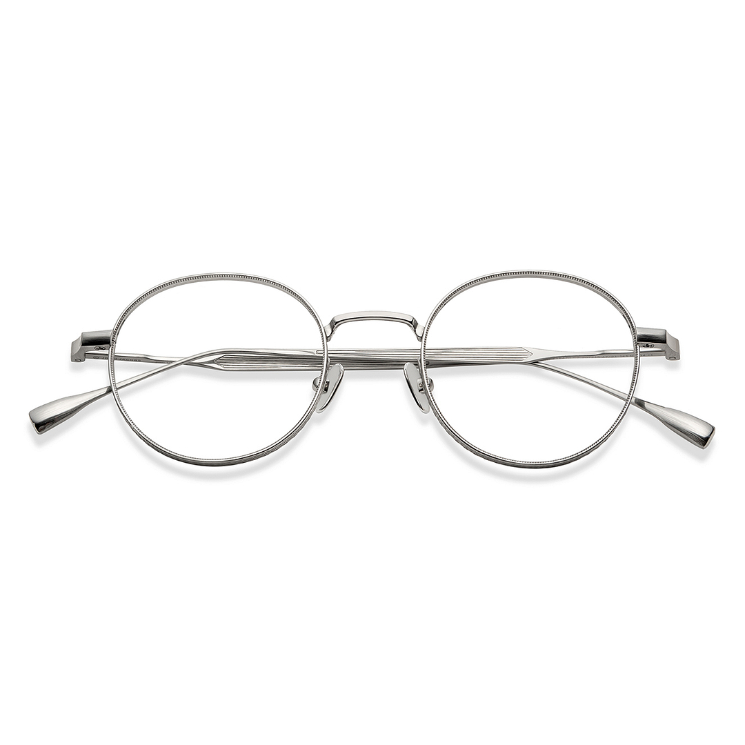 John Jacobs Silver Full Rim Round left side