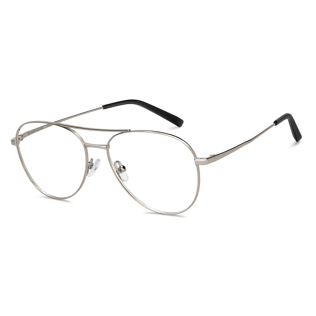 John Jacobs Online Silver Full Rim Aviator right side