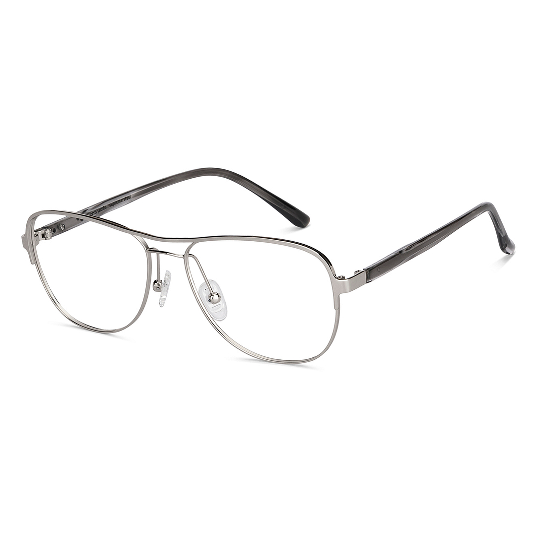 John Jacobs Online Silver Full Rim Aviator right side