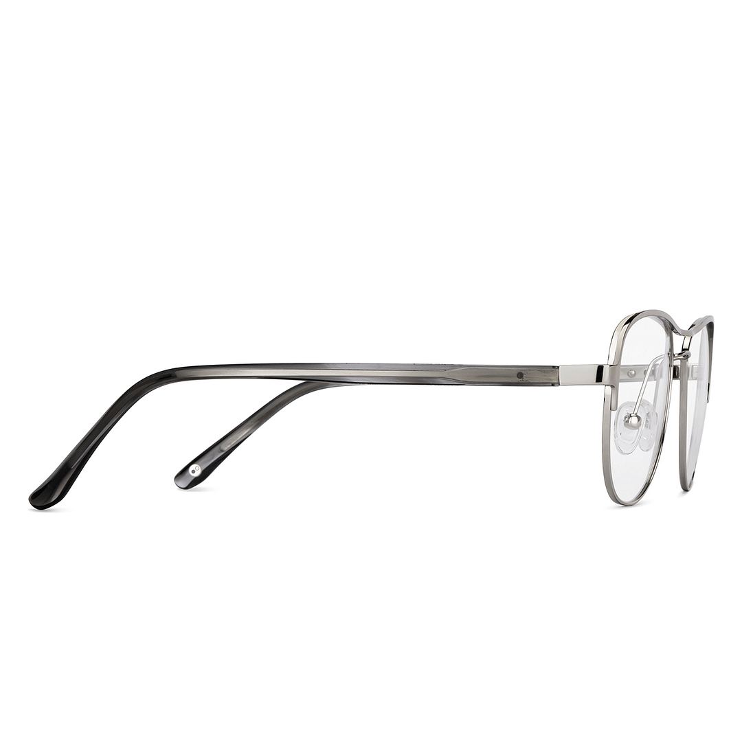 John Jacobs Online Silver Full Rim Aviator left side