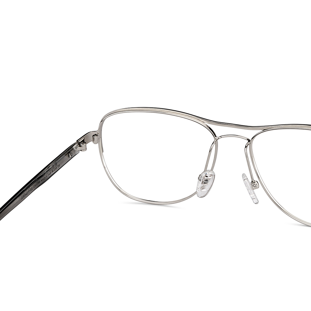 John Jacobs Online Silver Full Rim Aviator right side