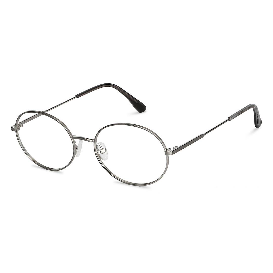 John Jacobs Online Silver Full Rim Round left side