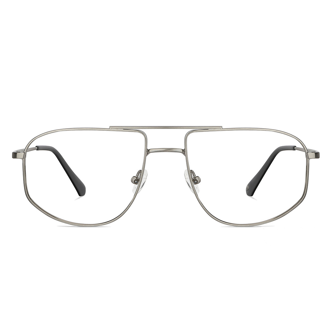 John Jacobs Online Silver Full Rim Square right side