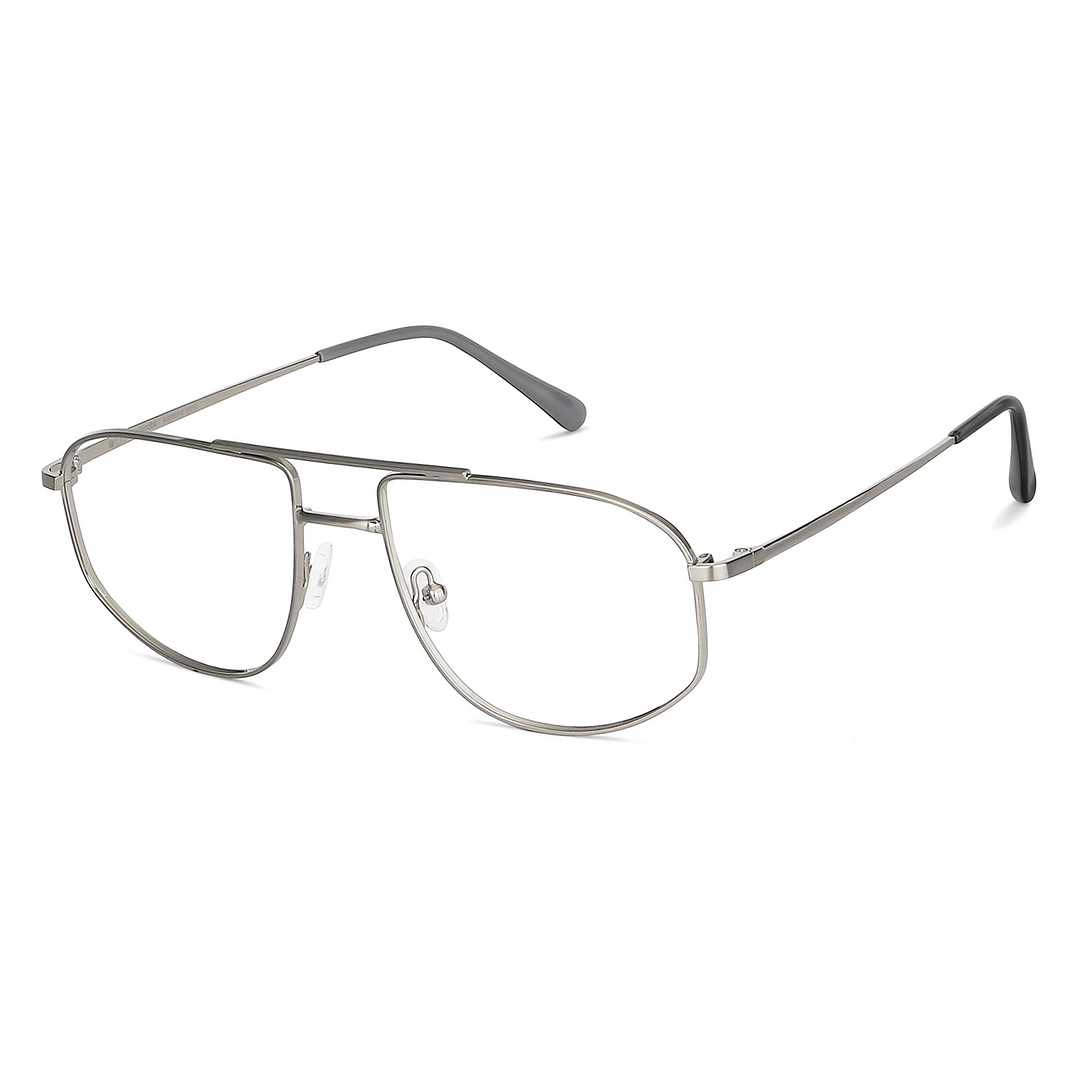 John Jacobs Online Silver Full Rim Square left side