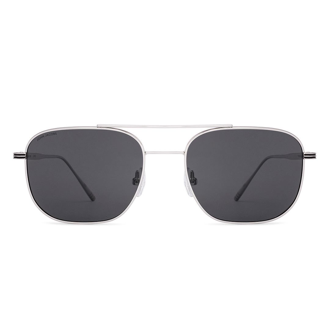 John Jacobs Silver Full Rim Square right side