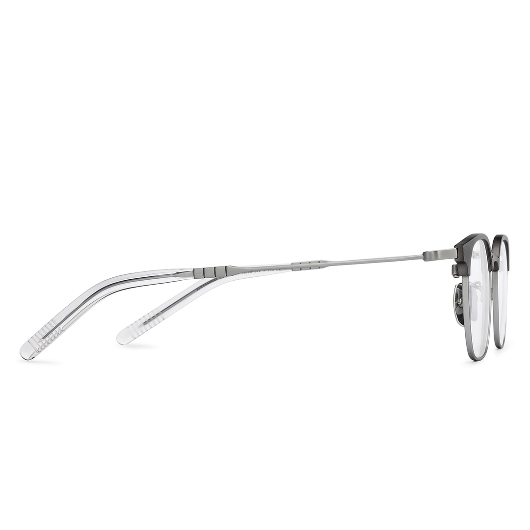 John Jacobs Silver Full Rim Rectangle left side