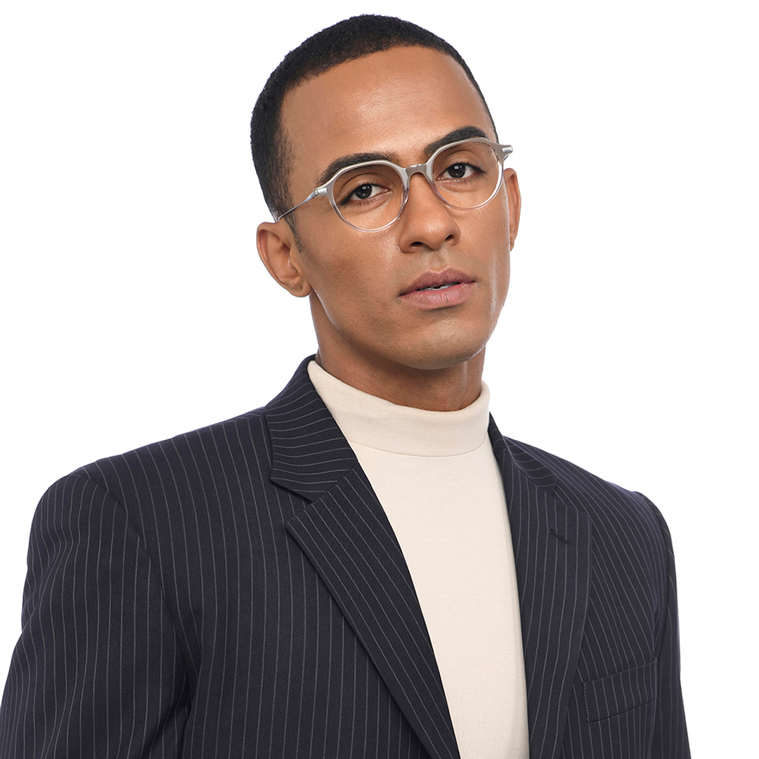 John Jacobs Silver Full Rim Round left side