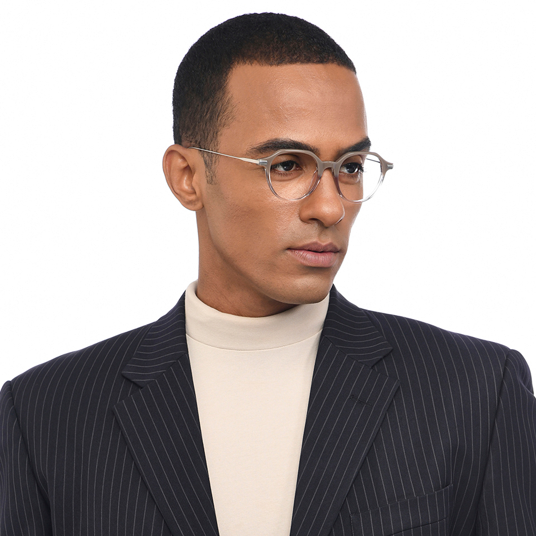 John Jacobs Silver Full Rim Round right side