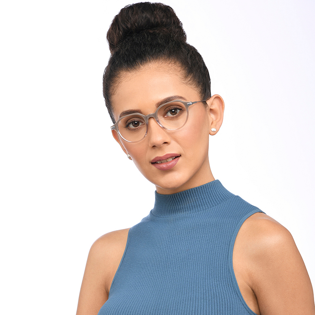 John Jacobs Silver Full Rim Round left side