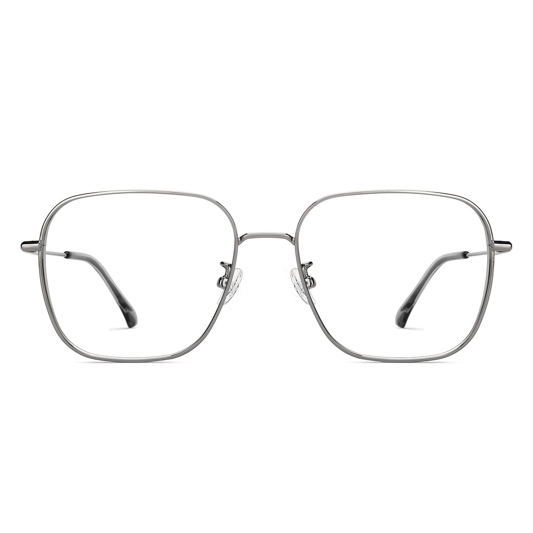 John Jacobs Silver Full Rim Square right side