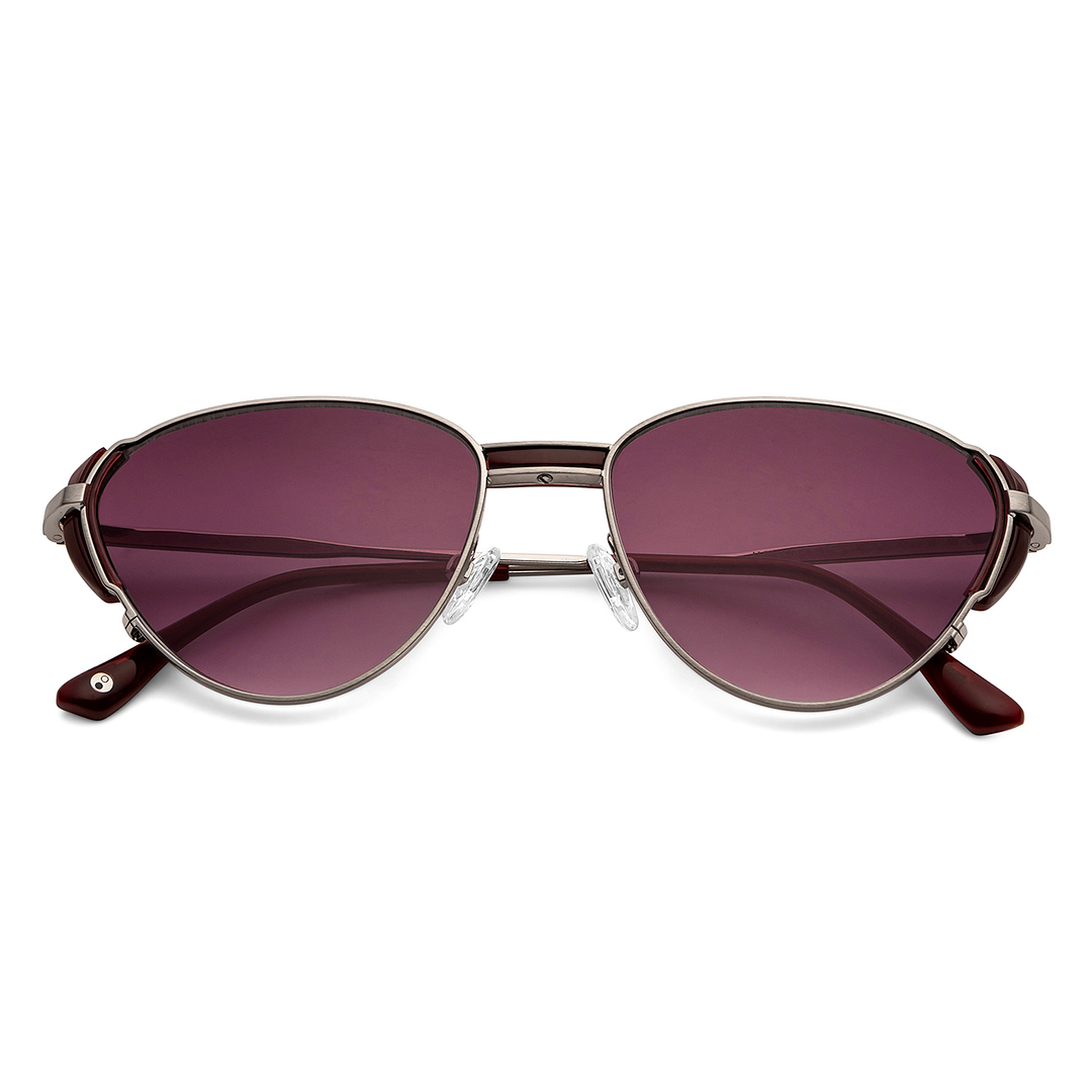 John Jacobs Online Silver Full Rim Cat Eye left side