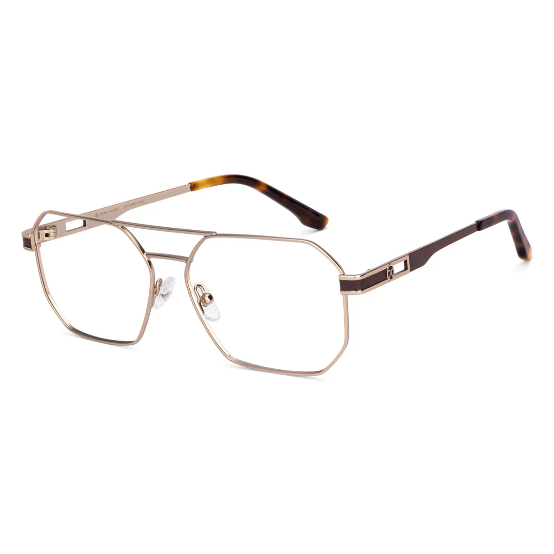 Buy Silver Purple Full Rim Hexagonal John Jacobs Supreme Steel JJ
