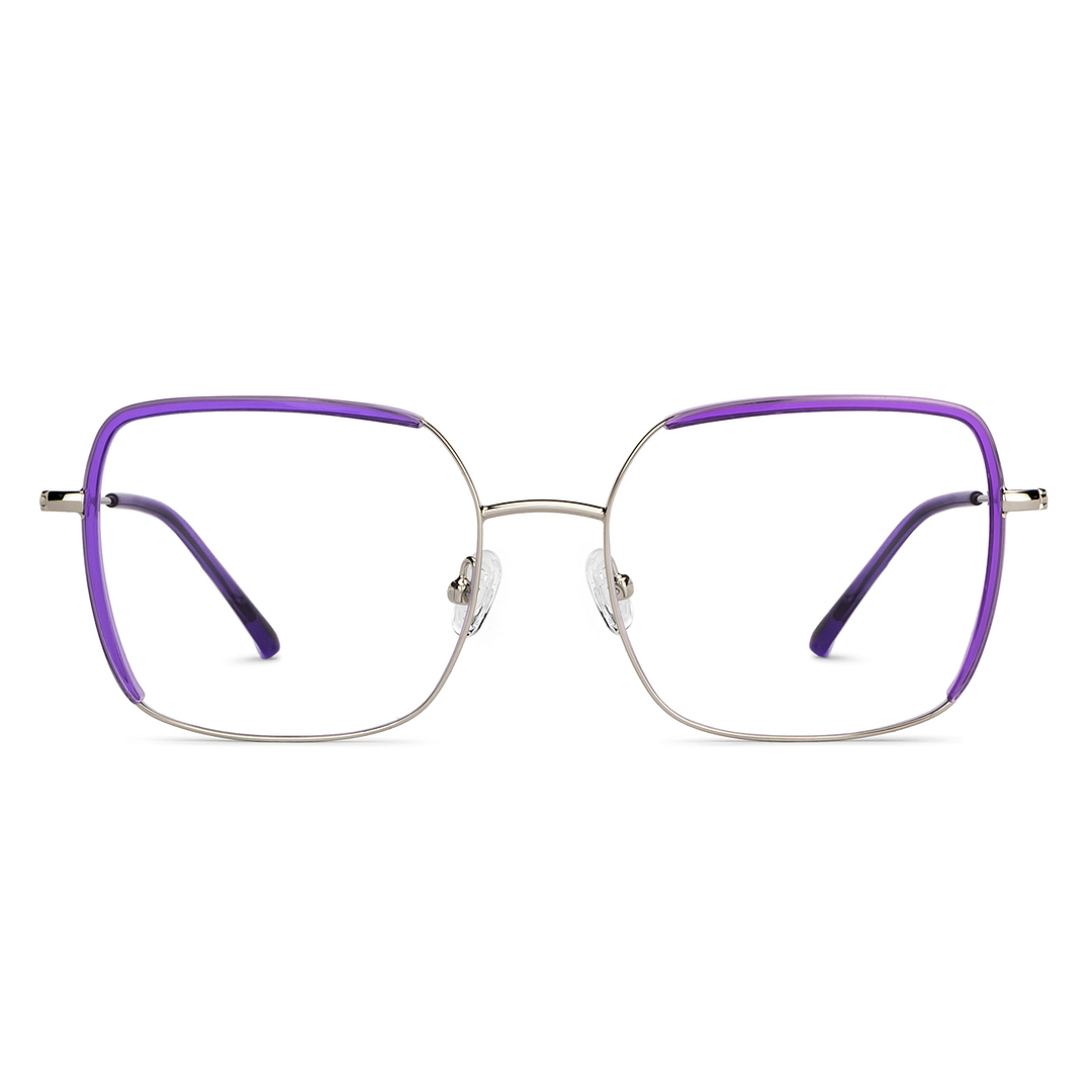 John Jacobs Silver Full Rim Square left side